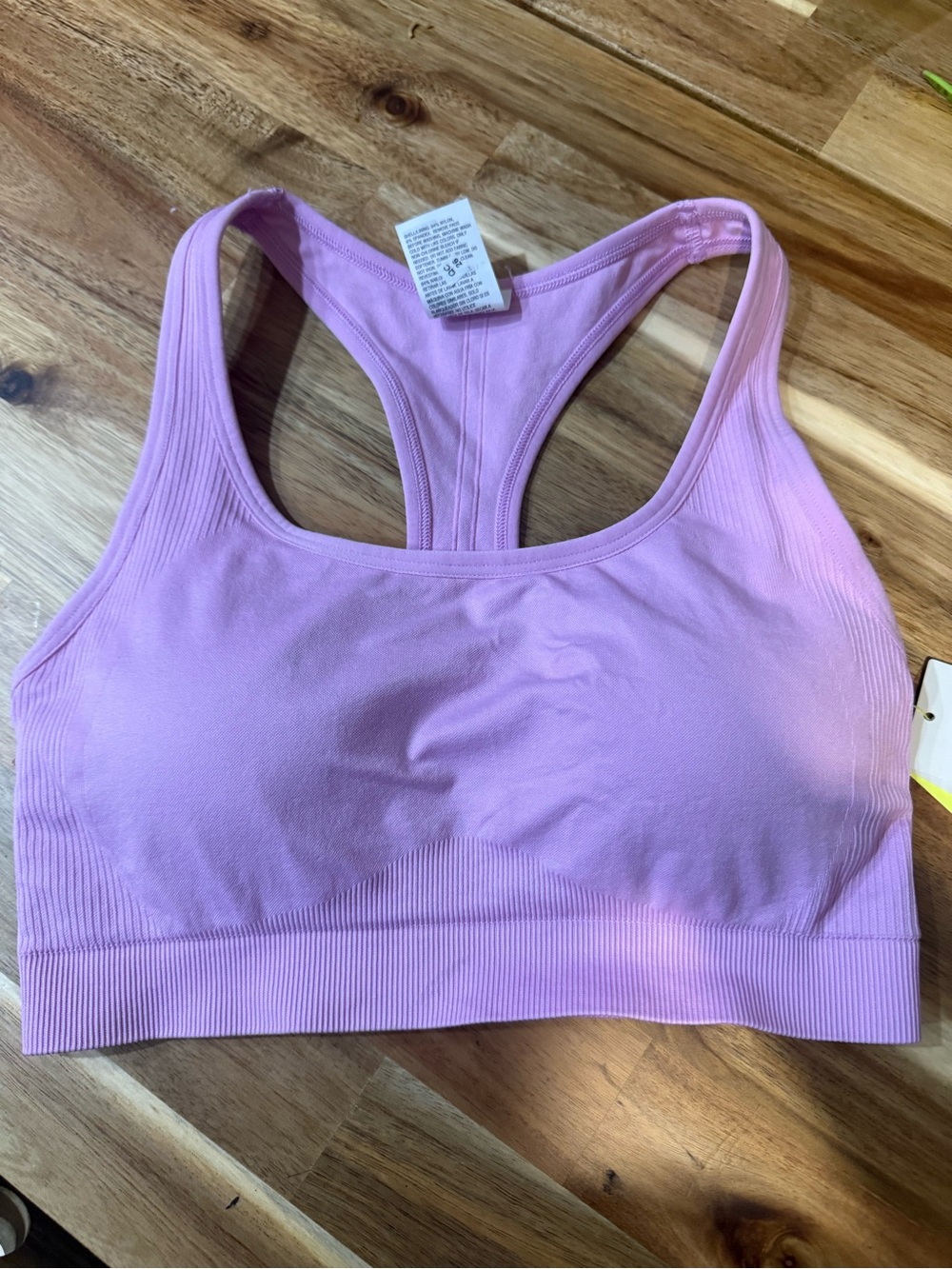 all in motion Pink Seamless Racerback Sports Bra